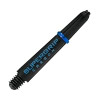 Harrows Darts 3 x Sätze von SuperGrip Carbon Dart-schäften - 9 Dart-schäfte insgesamt - Erhältlich in 3 Größen - Robustes Carbon-Verbundmaterial - Kurz Aqua – Ansicht 2