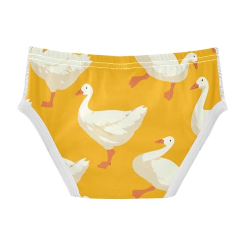 KLL Cute Goose Cartoon Toddler Boys' Cotton Underwear Briefs Breathable Undies2