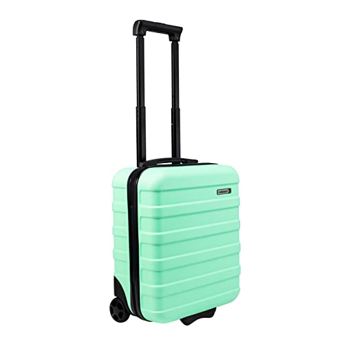 Cabin Max Anode 30L 45x36x20cm Handgepäck Koffer - Leichtgewicht, Hartschale, Staufach, Trolley Kabinenkoffer geeignet für Easyjet unter dem Sitz (45 x 36 x 20 cm Mintgrün 2 Räder)