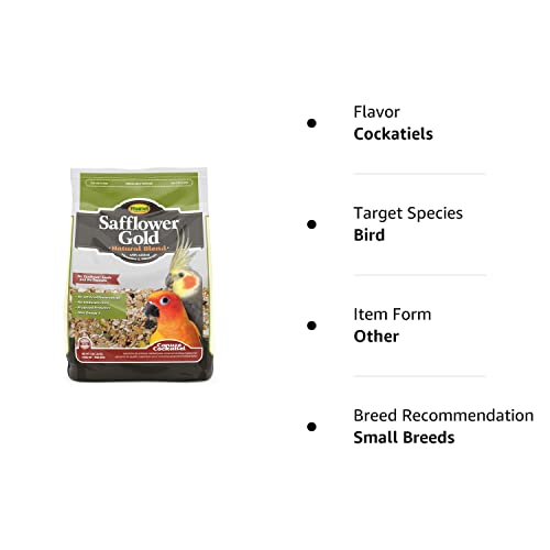 Higgins Safflower Gold Natural Food Mix For Conures & Cockatiels, 3Lbs #TOP3