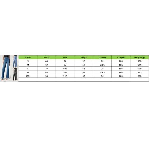 Jean extensible fgrid effet bootcut taille haute coupe droite