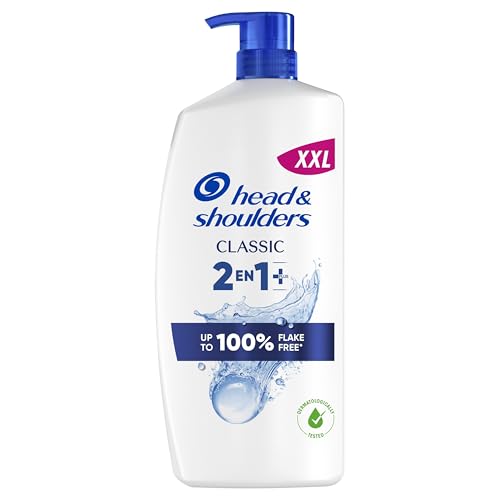 H&S Classic 2en1 Champú y Acondicionador Anticaspa 1000ml Con Dispensador. Actúa Contra La Caspa, Grasa Y Picor desde el Primer Lavado. Pelo Sin Caspa + Hidratado