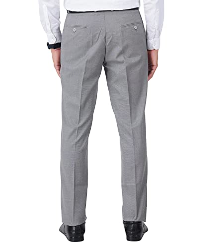 Image of Mc Henry Men's Regular Fit Wrinkle Free Stretchable Formal Trousers for Men