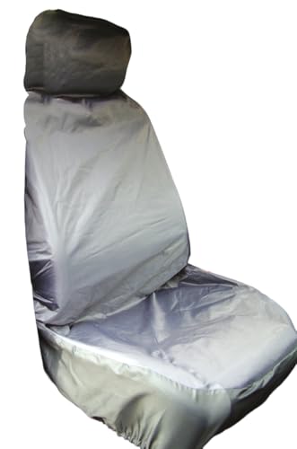 Maypole Heavy Duty Nylon Single Front Seat Cover For Cars, Vans, 4x4s, MPVs Waterproof, Grey