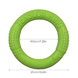 EUBEISAQI Hundering-Spielzeug für Aggressive Kauer | Unzerstörbares Hundekauspielzeug für Training und Zahnreinigung,Floating Dog Disc Toys, Sommer-Haustiertraining Outdoor-Hundekauspielzeug