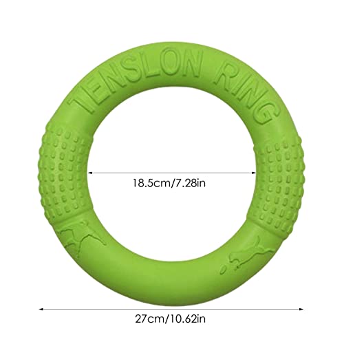 EUBEISAQI Hundering-Spielzeug für Aggressive Kauer | Unzerstörbares Hundekauspielzeug für Training und Zahnreinigung,Floating Dog Disc Toys, Sommer-Haustiertraining Outdoor-Hundekauspielzeug