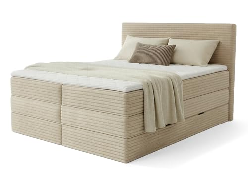 Sofnet Boxspringbett Mollo XL mit 2 Bettkästen und Topper, mit...