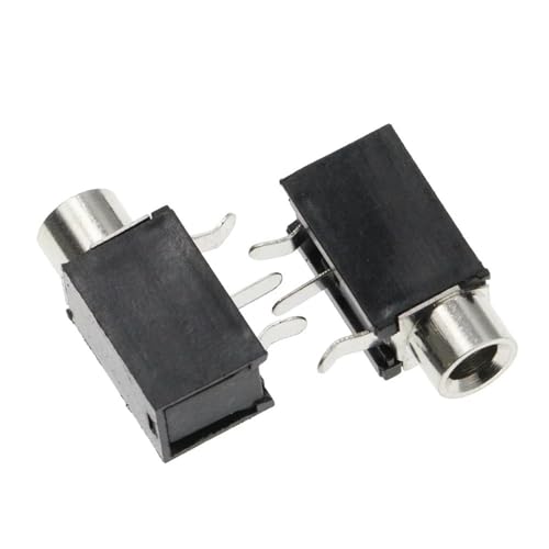 Conector Jack PJ316 de 3,5 mm para montaje en proyectos electrónicos de audio y vídeo 10 unidades
