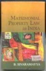 Paperback Matrimonial Property Law in India Book