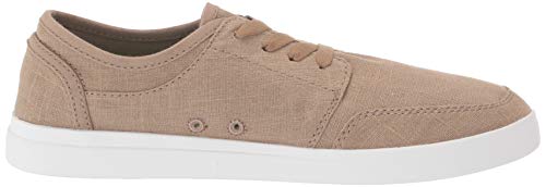 Sanuk Men's Vagabond Lace Linen Sneaker, Khaki, 8.5 M Us #TOP5