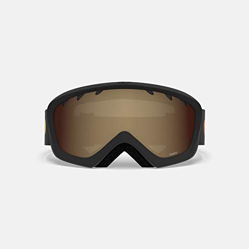 Óculos de neve juvenil Giro Chico – Tira de blocos de festa com lentes de rosa âmbar (2021)