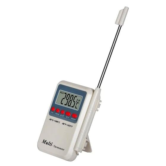 WellHise ST-9283 Daldırma Tipi Termometre Yüksek Hassasiyetli Gıda Termometresi Et Süt Mama Sıvı Ölçümleri