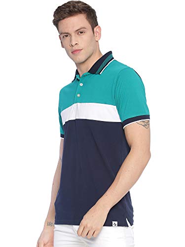 Image of ADRO Men's 100% Cotton Regular Fit Polo T-Shirt