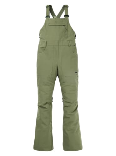 Burton Women's Avalon 2L Stretch Bib Pants (Short), Forest Moss, S