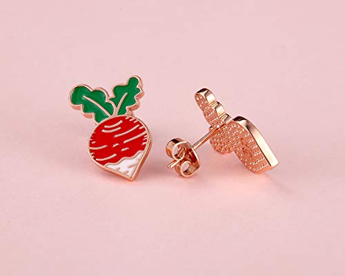 Fashion Cute Vegetable Fruits Pretty Radish Earrings for Women Summer Statement Jewelry - Perfect for Beach Holidays and Parties4