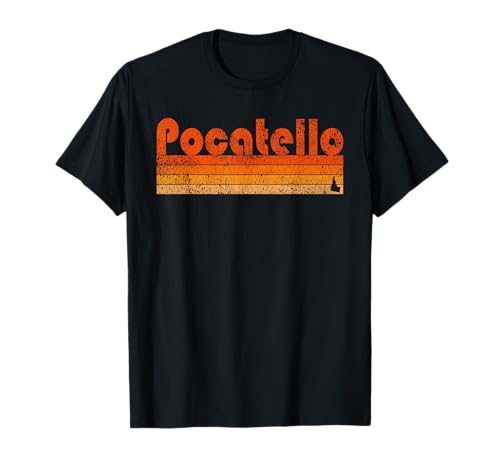 Pocatello, style rétro des années 80 Idaho T-Shirt