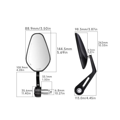 Rétroviseurs de guidon NMAX anti vibration rétroviseurs