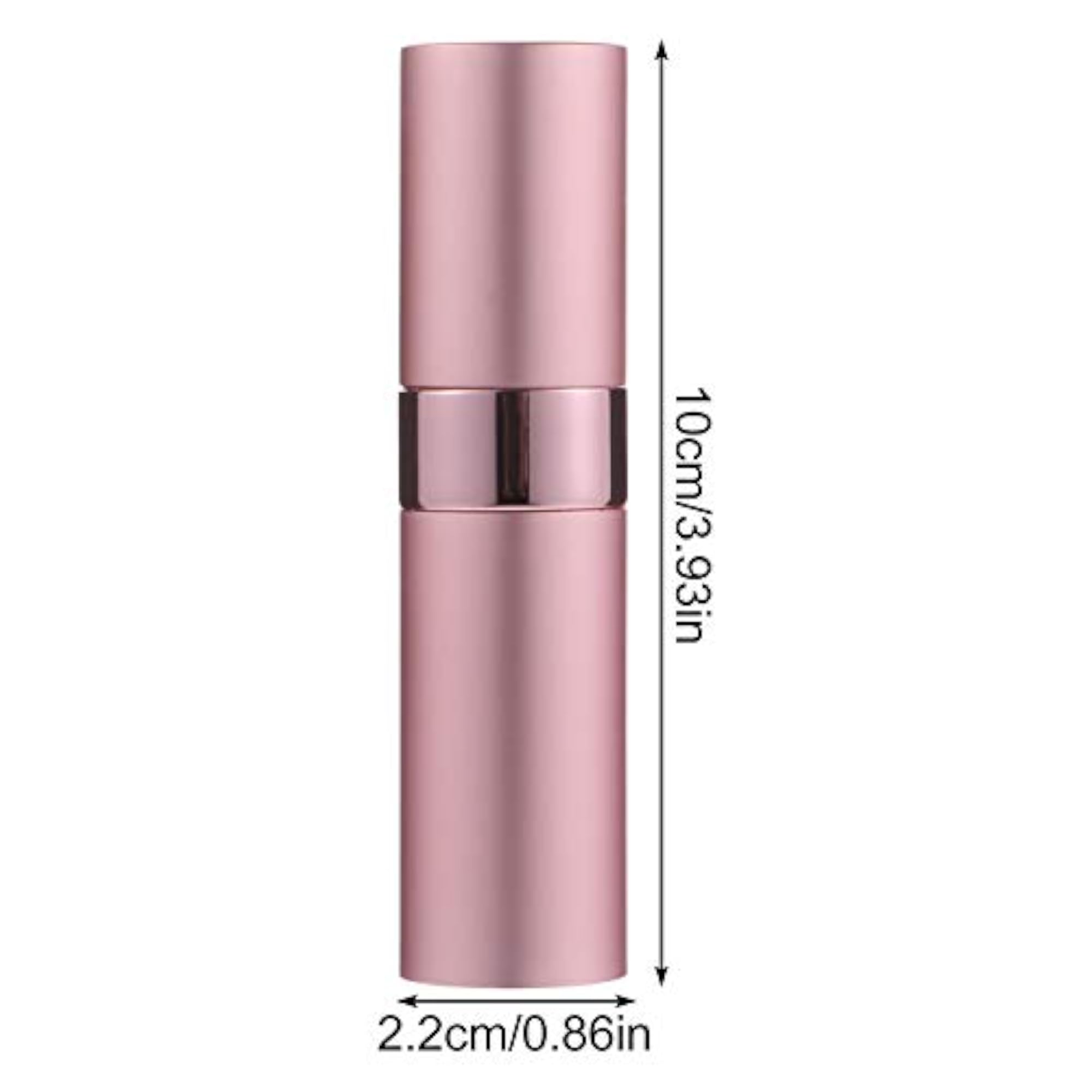 5Pcs 8ML Portable Refillable Spray Aluminum Bottles