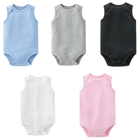 AOMOMO Newborn Organic Cotton Baby Bodysuits Cover