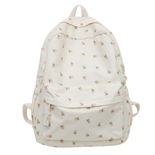 Image of Floral Canvas Backpack Women Backpack Purse Fashion Waterproof Rucksack Shoulder Bags Casual Travel Daypack