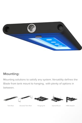 Image of AquaIllumination Blade 12 inch Smart Freshwater Planted LED Light - Full Spectrum High-Output Aquarium Lighting for Live Plant Growth, Wireless App Control, Slim Low-Profile LED Strip for Planted Tanks