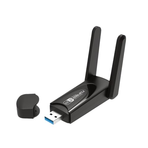 Image of Dual Band 900mbps WiFi USB Adapter with Bluetooth 5.4 | 2.4GHz & 5GHz Wireless Dongle | Driver-Free | Supports Windows 10 /11 | High-Speed USB WiFi Receiver for PC & Laptop