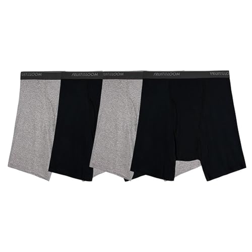 Reviews de Trusas Fruit Of The Loom disponible en línea para comprar. 49 Fruit of the Loom 4BB761M Bóxeres Ajustados para Hombre, color Negro / Jaspe, L