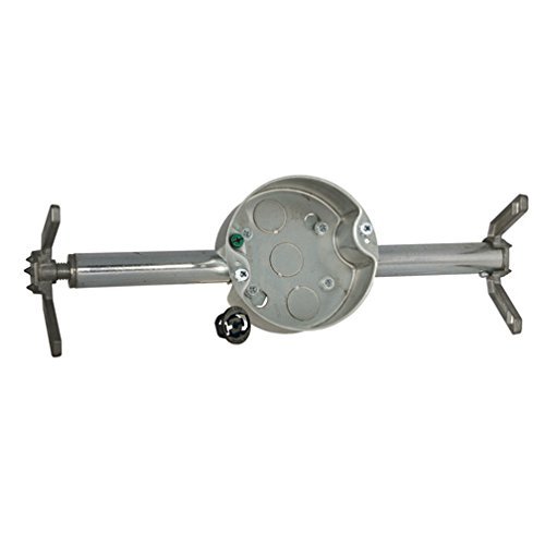 Hubbell Raco 936 Ceiling Fan Box and Support, 4 in , Gray Pack of 2