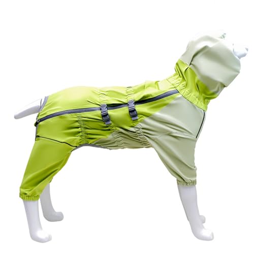 IUOUTG 防水冬用犬用レインコート フード付き、軽量防風防雪反射素材 犬用レインジャケット、冬用全身ペット服 小型犬から7XL大型犬まで対応