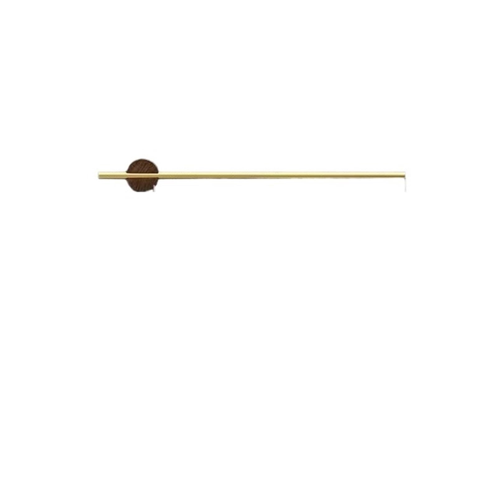 Towel Rack Hanger Bath Holder Wood Wall Hanging Bar Bathroom Shelf Kitchen Storage Home Accessory(Gold pole 50cm)