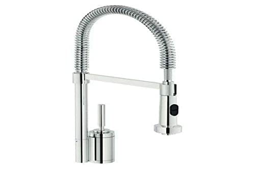 Nobili Rubinetterie OZ45300/3CR Mitigeur évier avec ressort Douchette