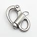 Plowatxi Snap Shackle 2 Pack 52mm 2.04in 316 Stainless Steel Fixed Bail Snap Shackle for Bracelet - Sailboat Fixed Bail Snap Shackle for Bracelet, Sailboat