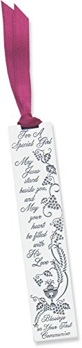 Product Image of the Cathedral Art BM128 For a Special Girl First Communion Metal Bookmark, 3-1/2-Inch