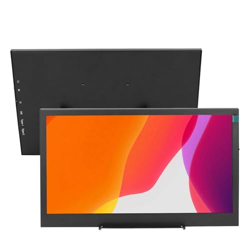 Dpofirs Pantalla Portátil IPS de 13,3 Pulgadas, Monitor de Ordenador Portátil USB C HDMI Dual con ángulo de Visión Completo de 178 Grados, Pantalla de Juegos de Ordenador