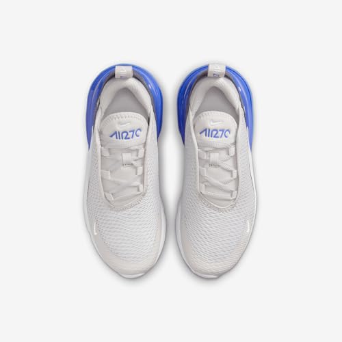 Nike Air Max 270 Little Kids' Shoes (AO2372-041, Vast Grey/Hyper Royal/Thunder Blue/White)4