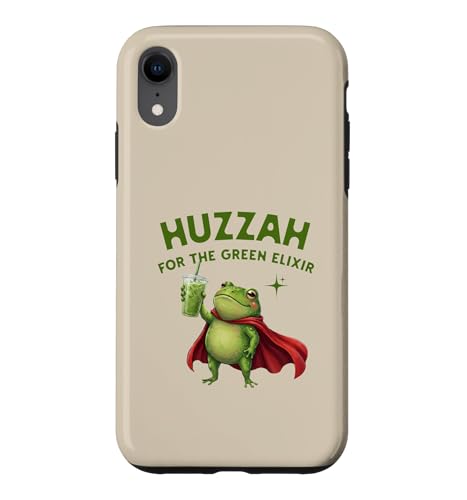 Huzzah For The Green Elixir Frog ���� �A�C���j�b�N �t�@���^�W�[ T�V���c �X�}�z�P�[�X iPhone XR �p