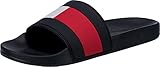 Material de la suela: Caucho Tommy Hilfiger Bandera Esencial para Piscina, Chanclas Hombre, Blue, 41 EU