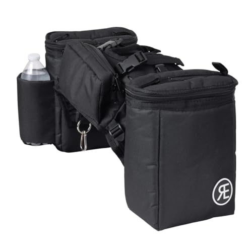 Reinsman Pommel Cooler Bag | Equestrian Durable Convenient Spacious 2-Side Nylon Insulated Bag with Stainless Steel Hardware | Easy Attachment to The Swell with Adjustable Strap, Black