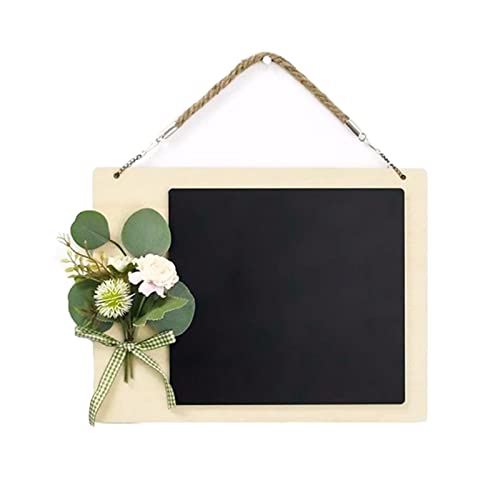 MAXHID Hanging Chalkboard Signs Small Erasable Blackboard Memo Message Board for Wedding Cafe Restaurant Wall Decoration DIY Craft