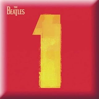 The Beatles Badge 1 One Album Cover Band Logo Official Red Metal Lapel Pin Size One Size - Les Beatles, Paul McCartney, John Lennon, RIngo Starr, George Harrison