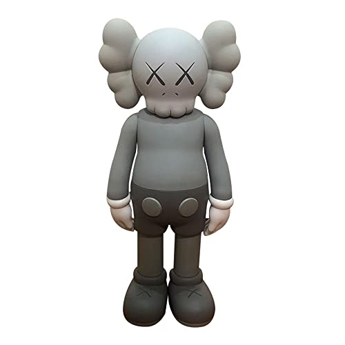 JNVHFGT 37CM XX Eye Bearbrick, Estatua escultórica Decorativa for la Vitrina del hogar, un artículo de colección for los Amantes de los Juguetes Regalos para niños y niñas(Grey)