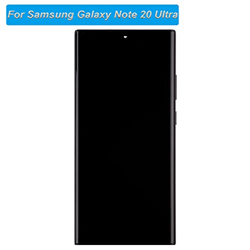 E-yiiviil TFT Digital Display Compatible with Samsung Galaxy Note 20 Ultra 5G SM-N986B, SM-N986B/DS 6.9" LCD Display Touch Screen Assembly Fingerprint not Supported（with Frame）