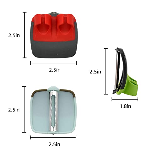 3 Pieces Palm Hand Peeler For Potato, Fruit, Kitchen Vegetable Peeler，3 Kinds Of Blade To Meet Your Different Needs (Multi) #TOP2