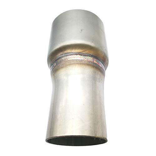Réducteur d'échappement en inox raccord de tuyau universel gris pour voiture et camion