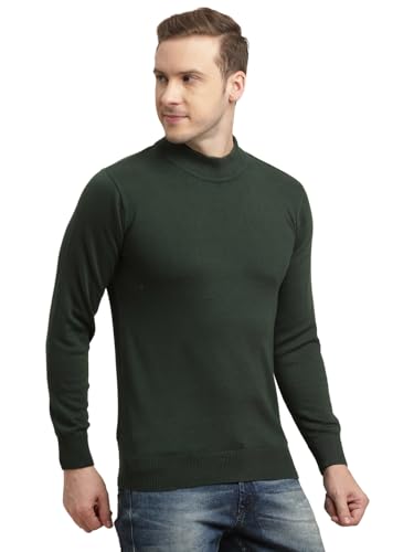 Pull en tricot à col roulé rayé homme mode masculine classique - 4