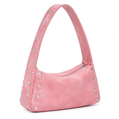 Image of Studded Purses For Women Y2k Shoulder Bag Small Vegan Leather Handbag