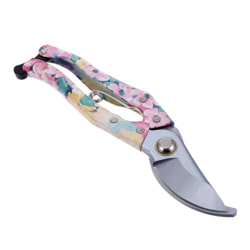 FONDOTIN Sécateur De Jardin Ergonomique Outil Pour Plantes Et Fleurs Pratique Et Manche à Motif Aléatoire