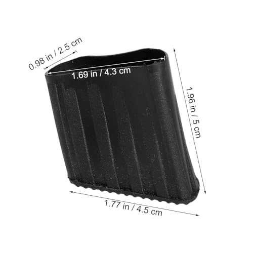 IMIKEYA Leiterfüße Gummi 40x20mm: Robuste Leiter Gummifüße Schwarz Ersatzfüße Fußkappen Leiter Füße Zubehör - 4 Stück Leiterfüße Kappen