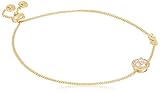 Michael Kors Damen Armband aus vergoldetem 925er Silber mit Zirkonia