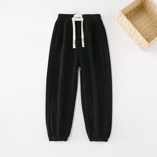 Girls Sweatpants Drawstring Elastic High Waist Jogger Pants with Pocket Soft Comfy Cinch Bottom Lounge Pants Trousers4
